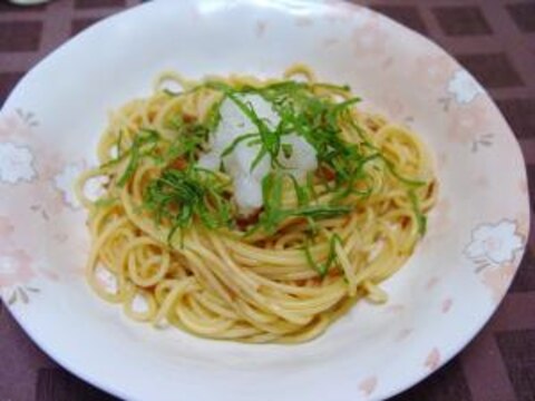 梅と大葉のノンオイル和風パスタ